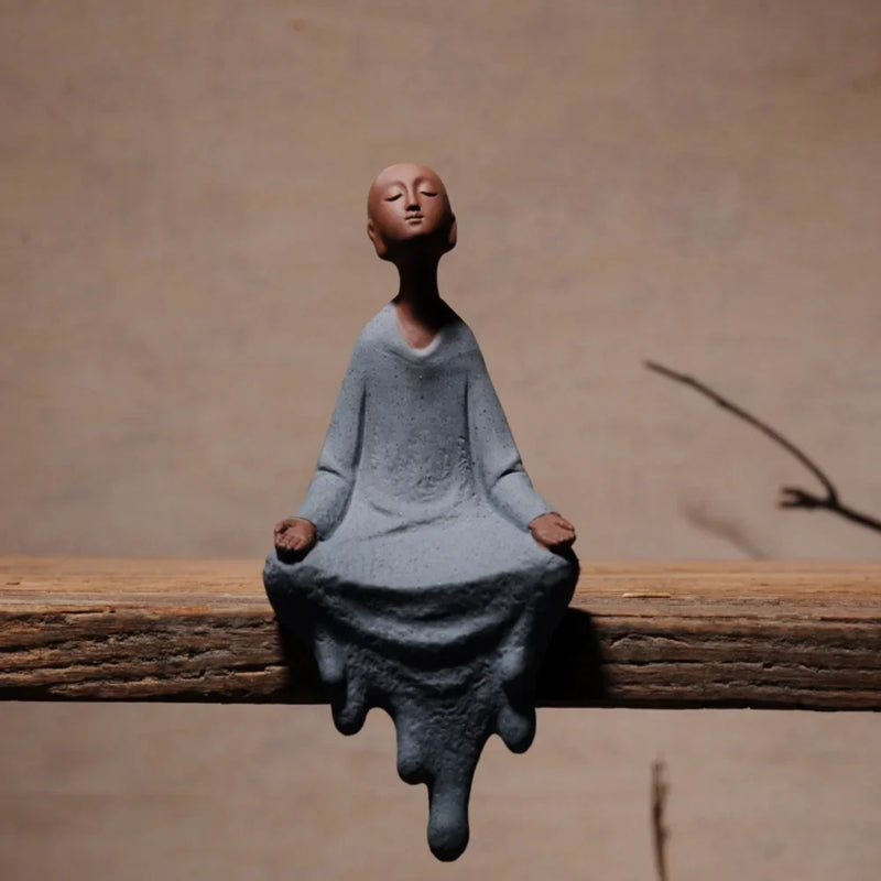 Escultura Monge Zen